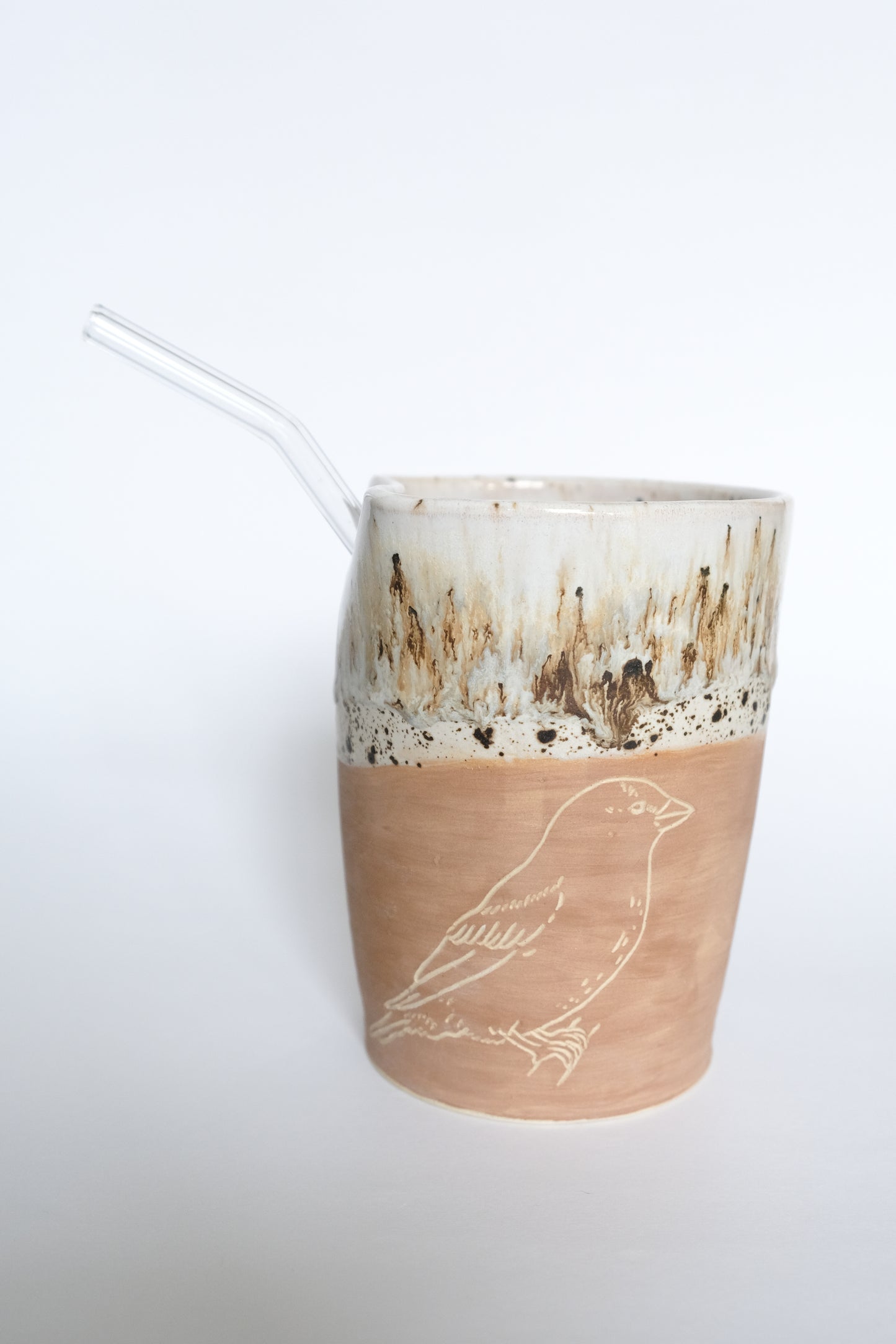 Brown Bird Straw Cup