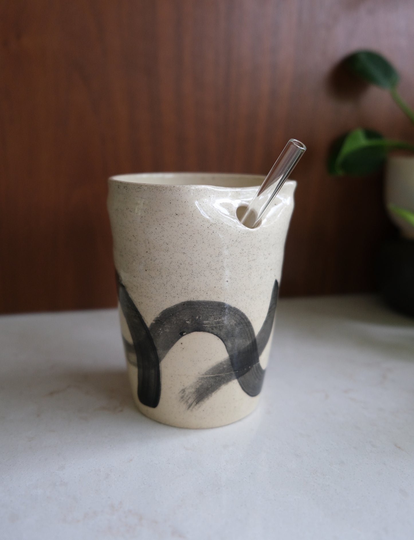 Brushstroke Straw Cup