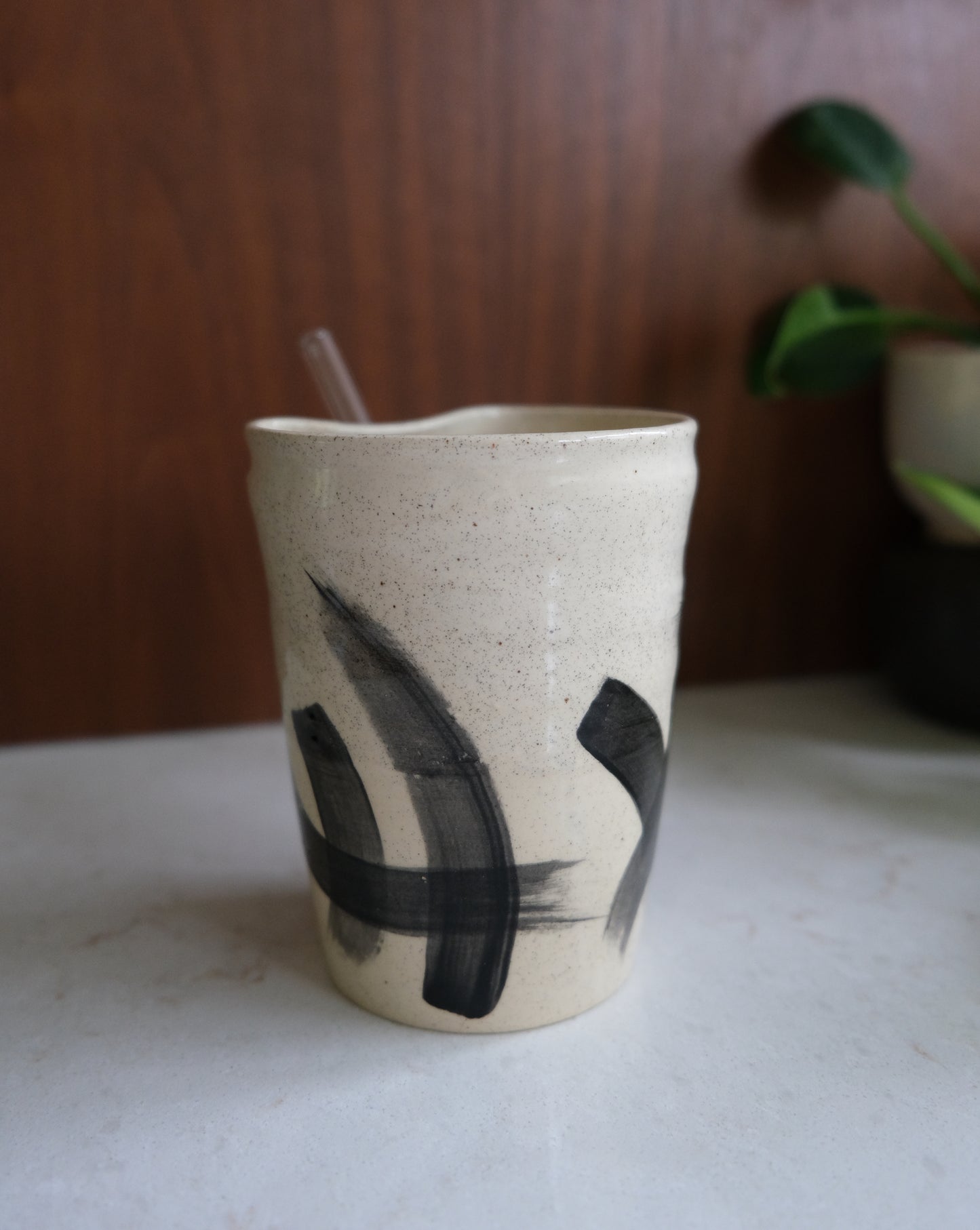 Brushstroke Straw Cup