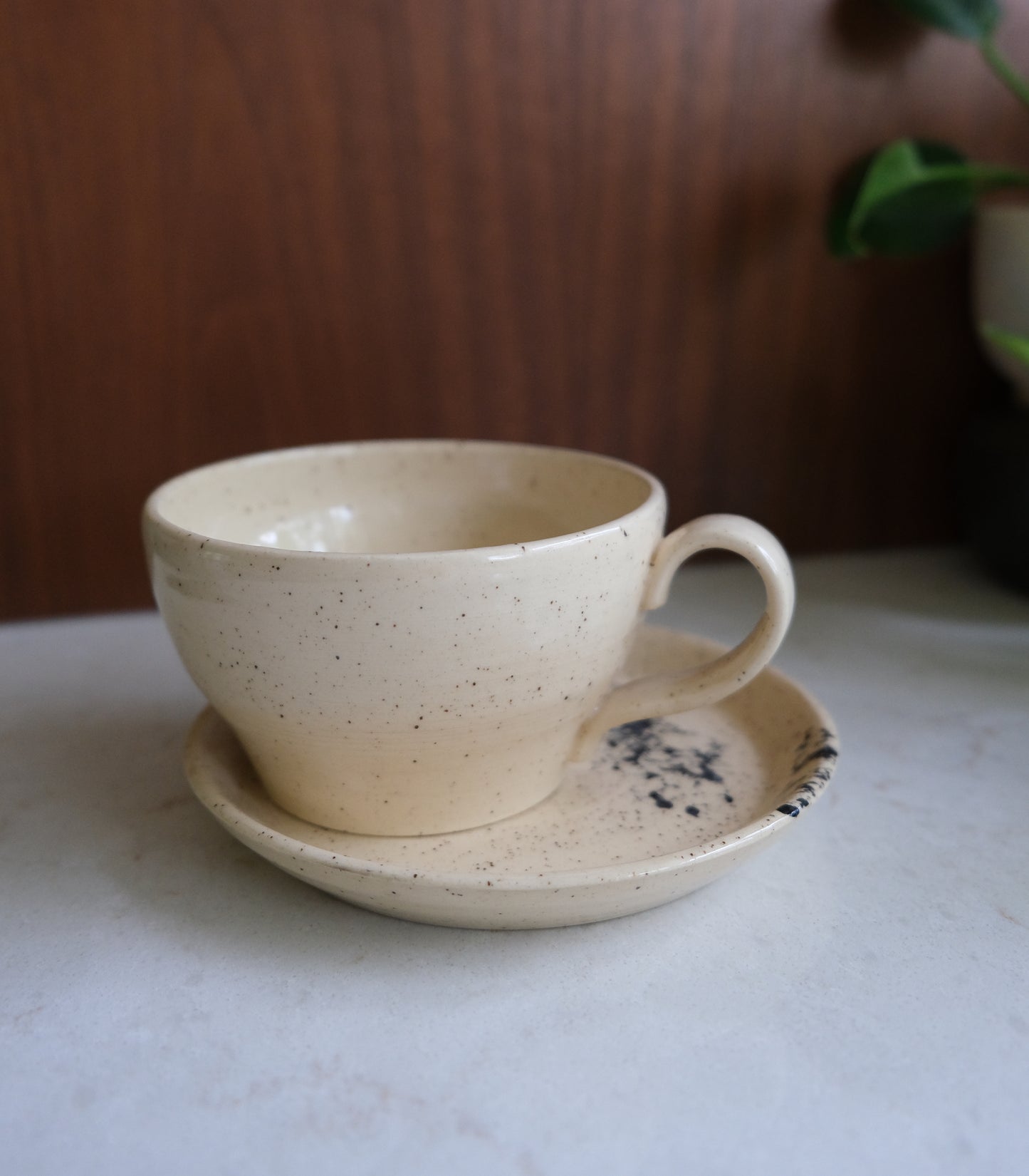 Abstract Teacup & Saucer