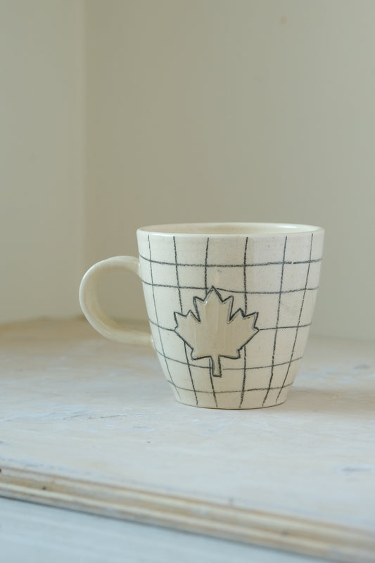 Grid Leaf Mug