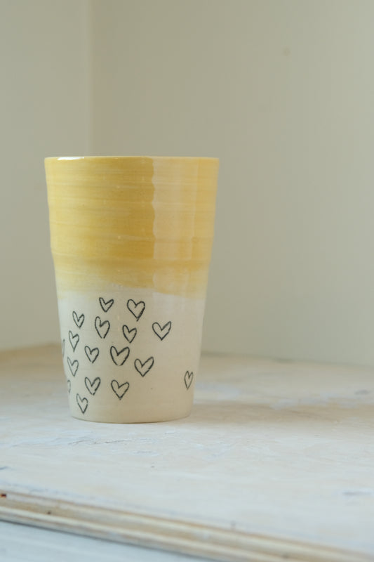 Heart Doodle Vase