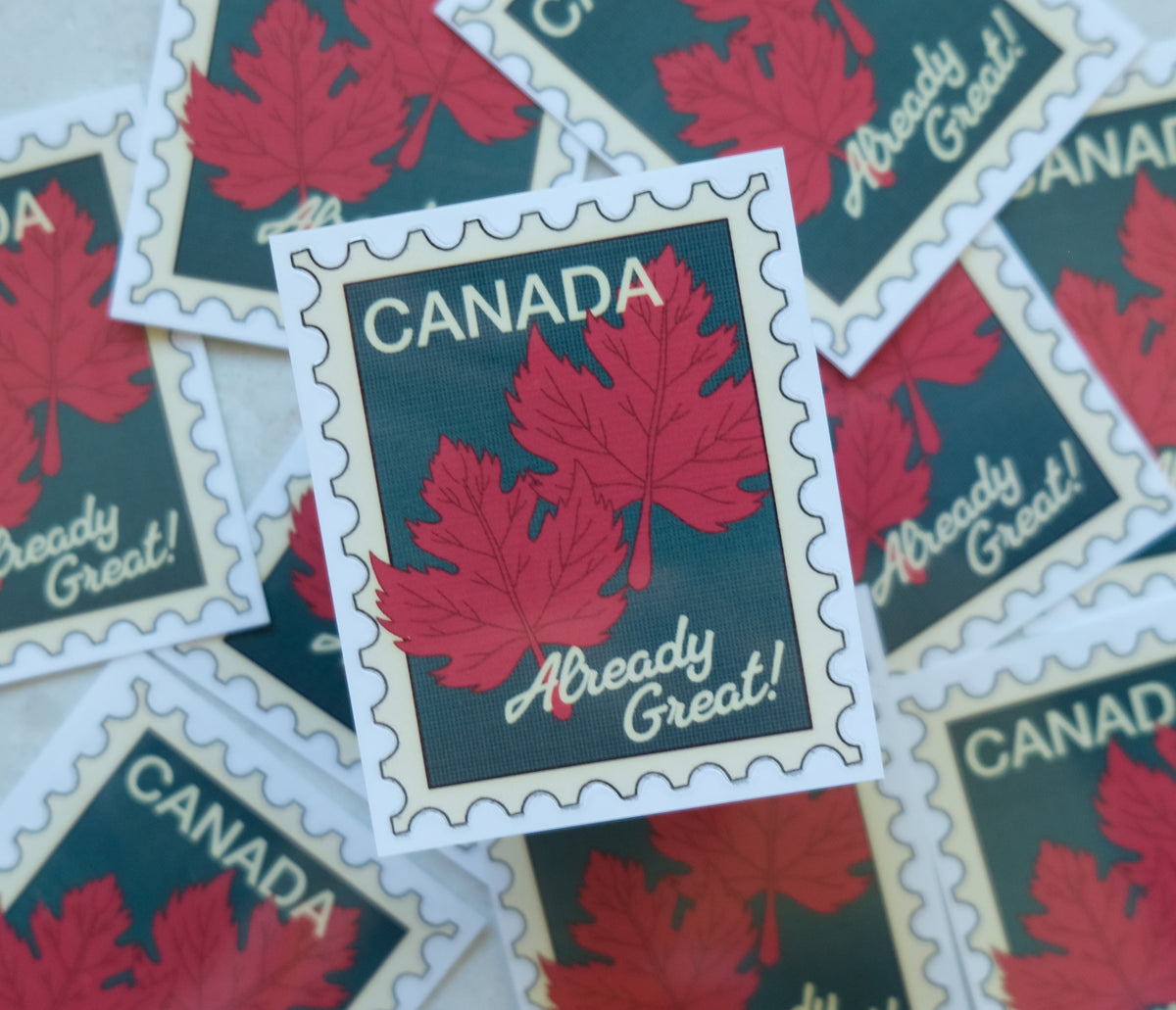 Med Sticker - Canada Stamp