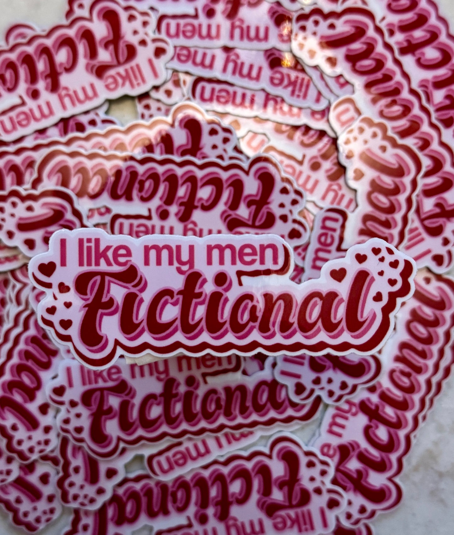 Small Sticker - I Like My Men Fictional