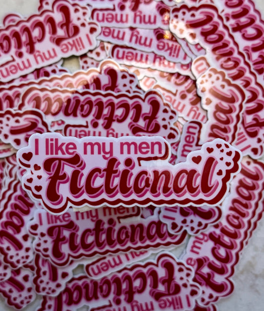 Small Sticker - I Like My Men Fictional