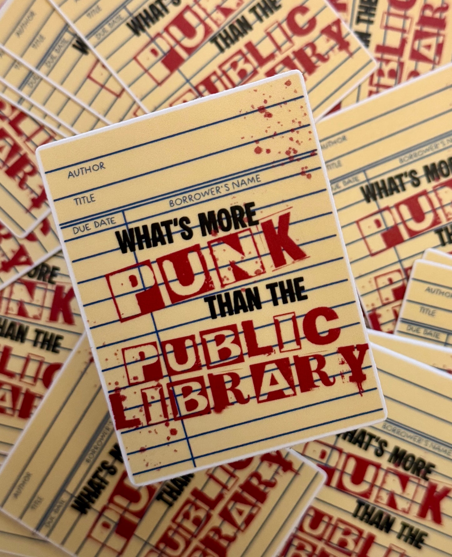 Small Sticker - Library Punk